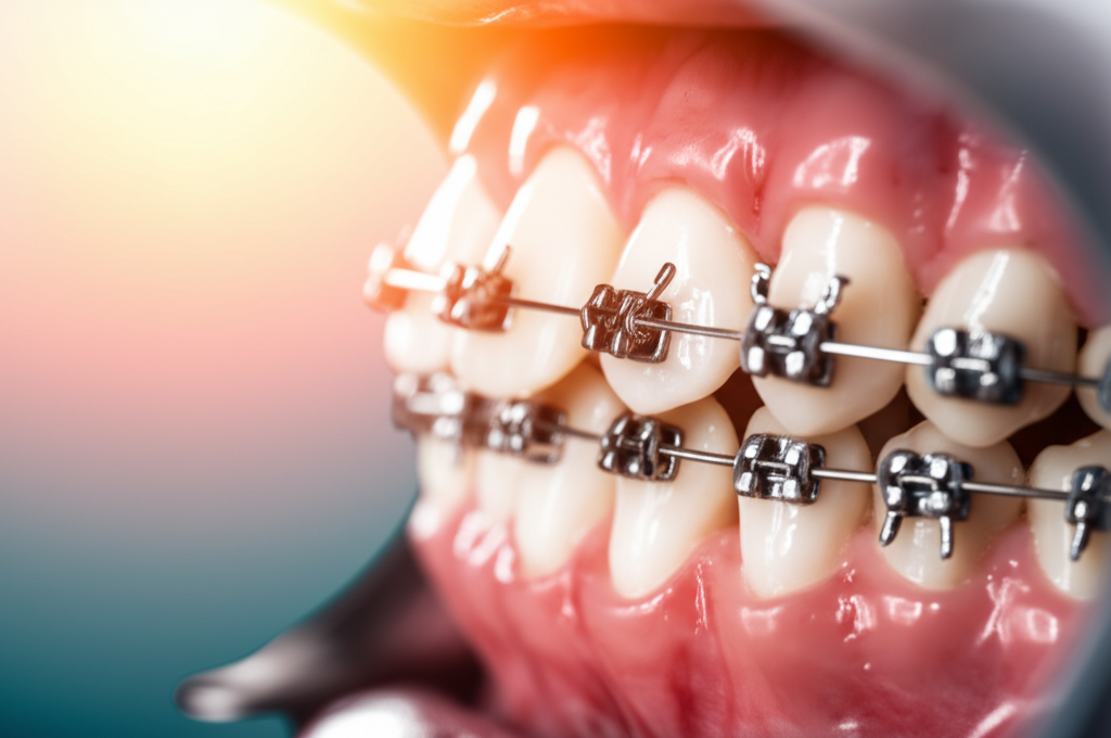 Metal braces treatment