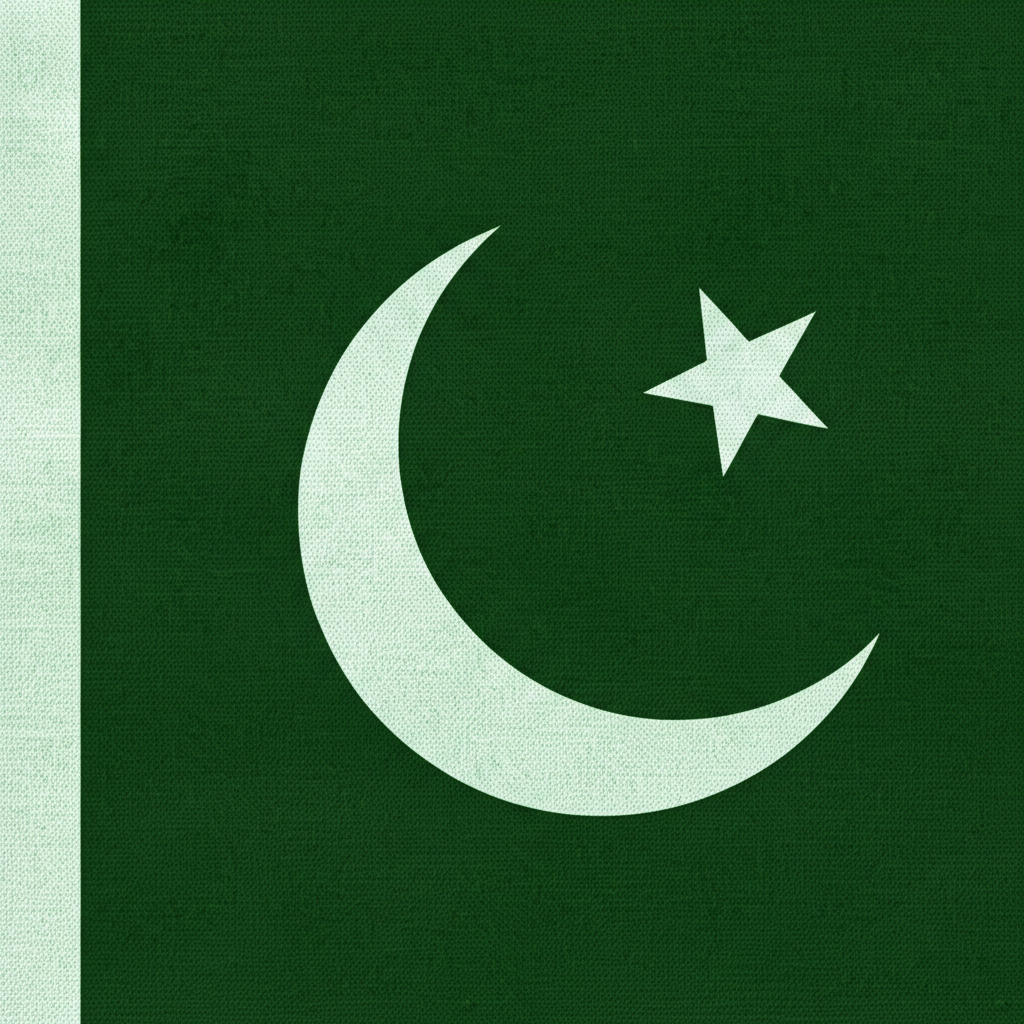 Pakistani flag pattern
